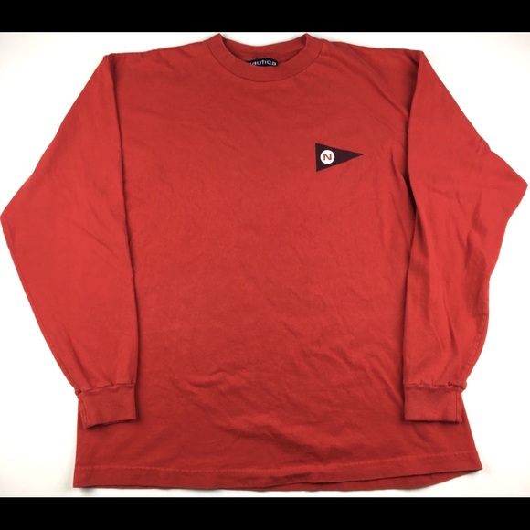 Vintage Nautica Double Sided Graphic L/S Shirt - Picture 2 of 6